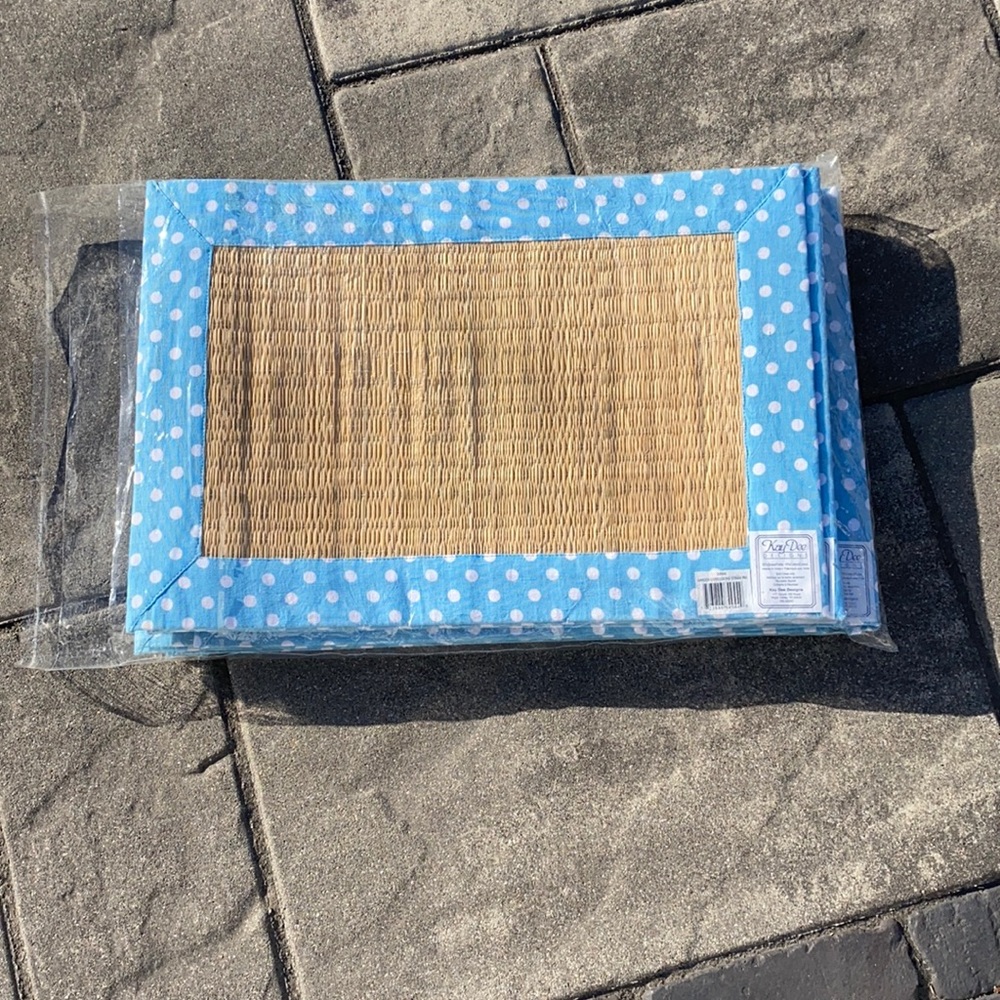 Garden Expressions Straw Placemat set/12